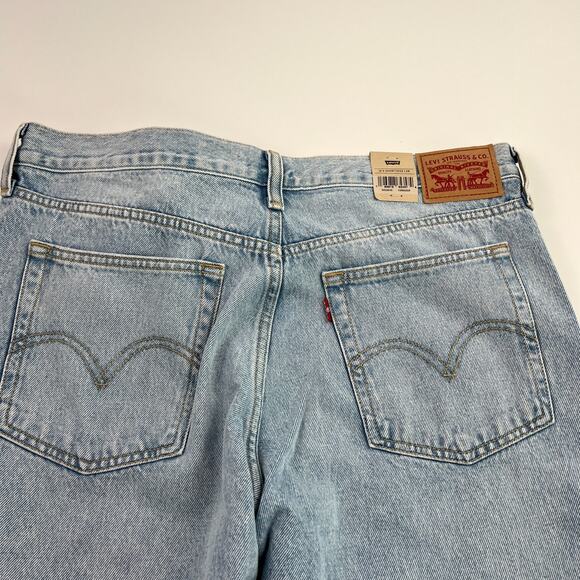 Levi's Women Wedgie Straight Fit High Rise Button Fly Jeans 32x28 Blue NWT - Picture 13 of 16
